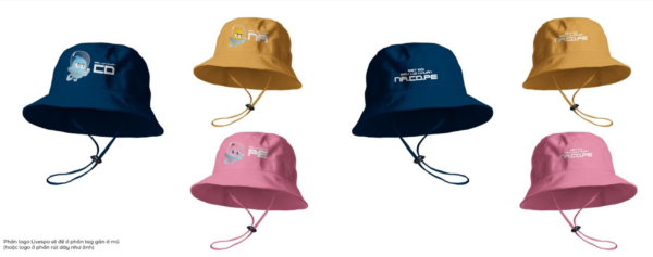 Mũ lợi khuẩn (mũ vải in hình lợi khuẩn)